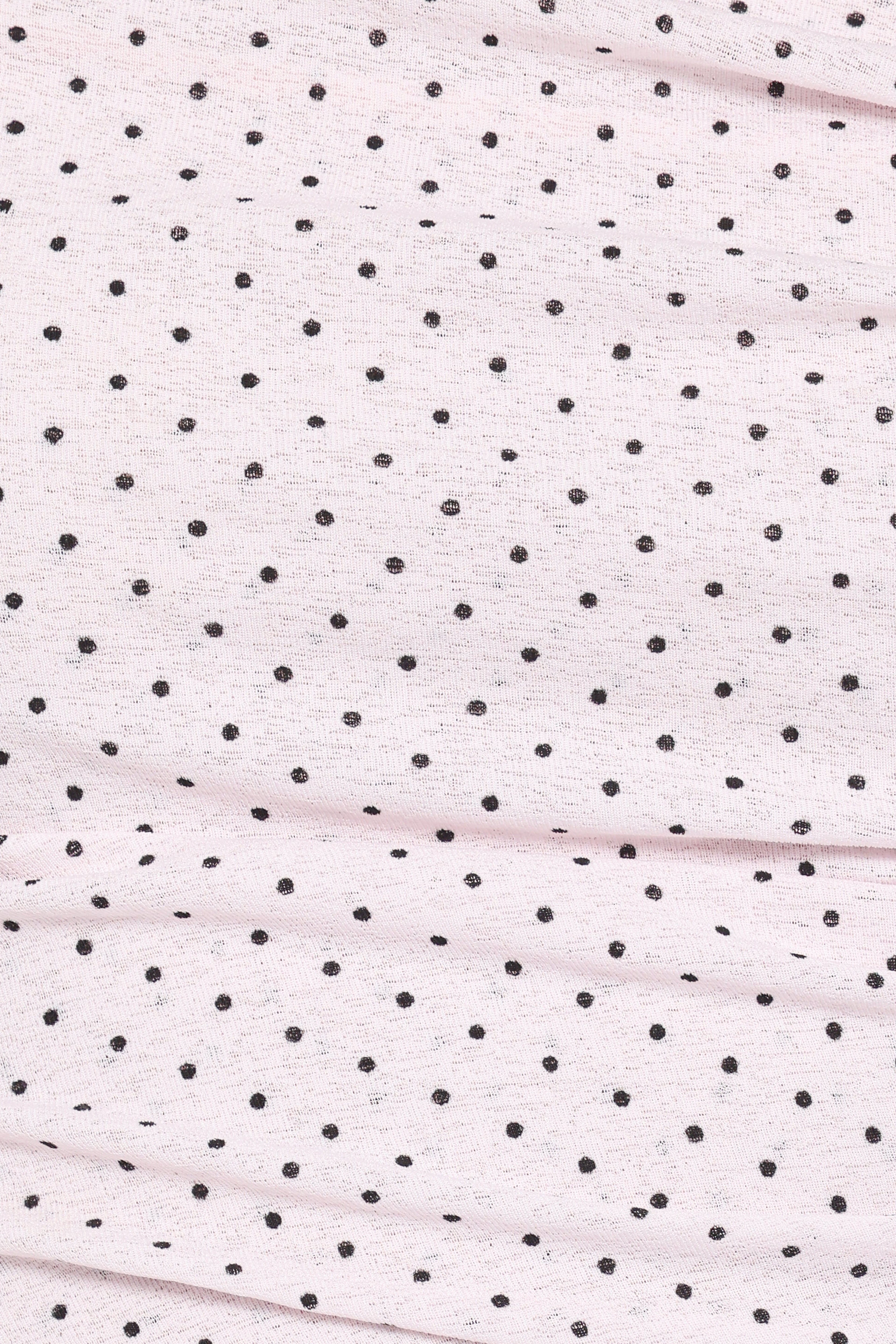 Aaron Off Shoulder Top - Pale Pink Dot